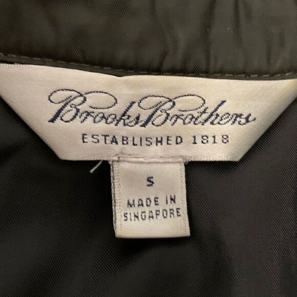 Brooks Brothers Olive Green Nylon Zip Front Jacket Sz S - Picture 3 of 5